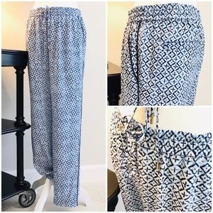 Michael Kors drawstring printed pant with pockets